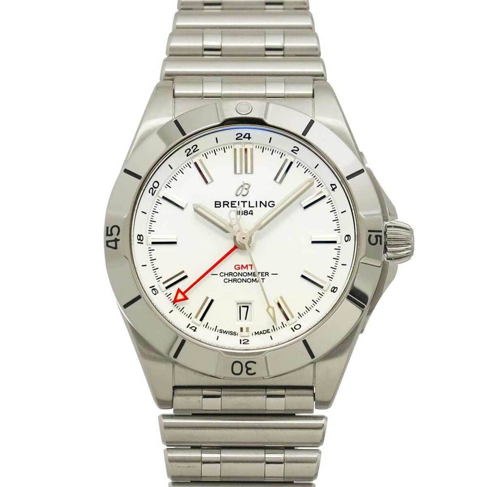 Breitling Chronomat GMT A32398 Men's Watch, Date, White, Automatic Movement